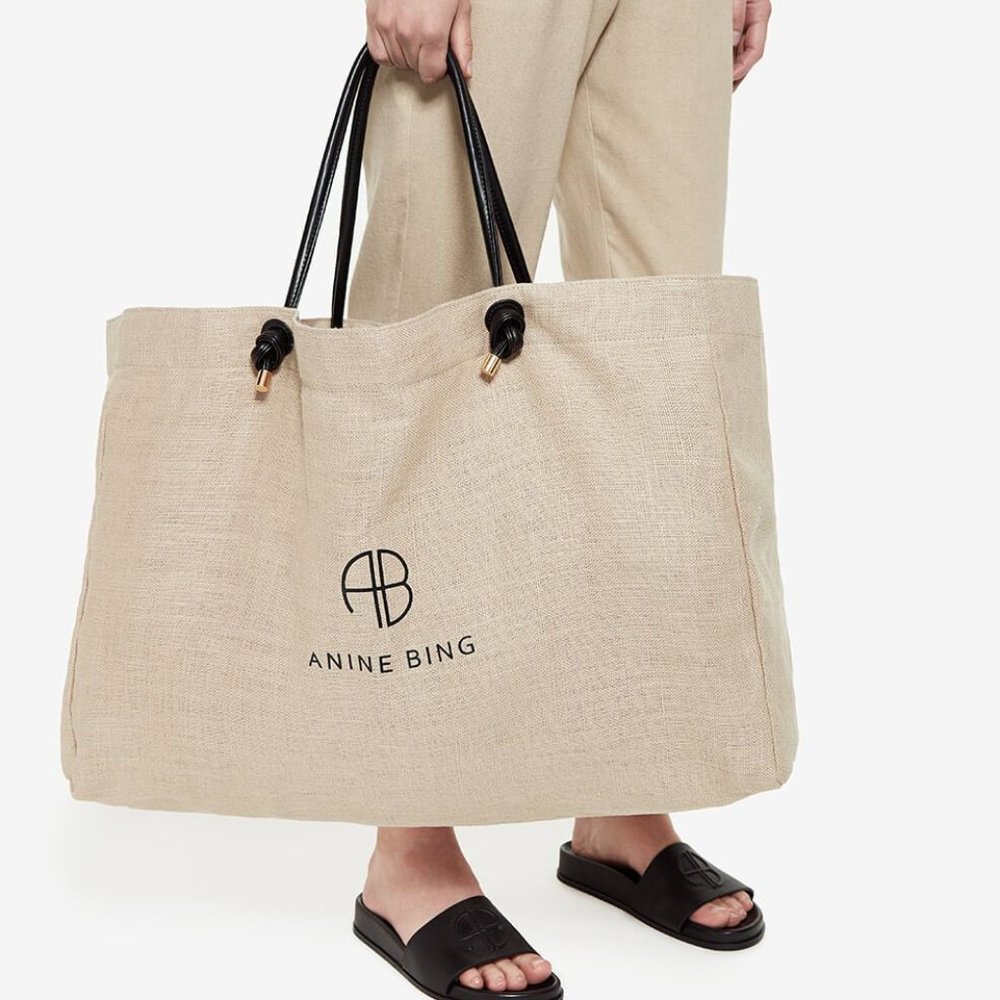 Anine Bing LARGE SAFFRON TOTE - Picture 6 of 10